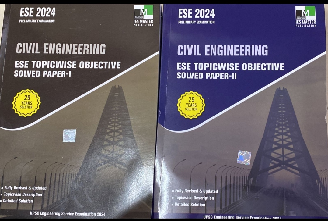 Ese-2024- Ciivil Engineering- Vol-1, Vol-2- 2-book, Objective Civil