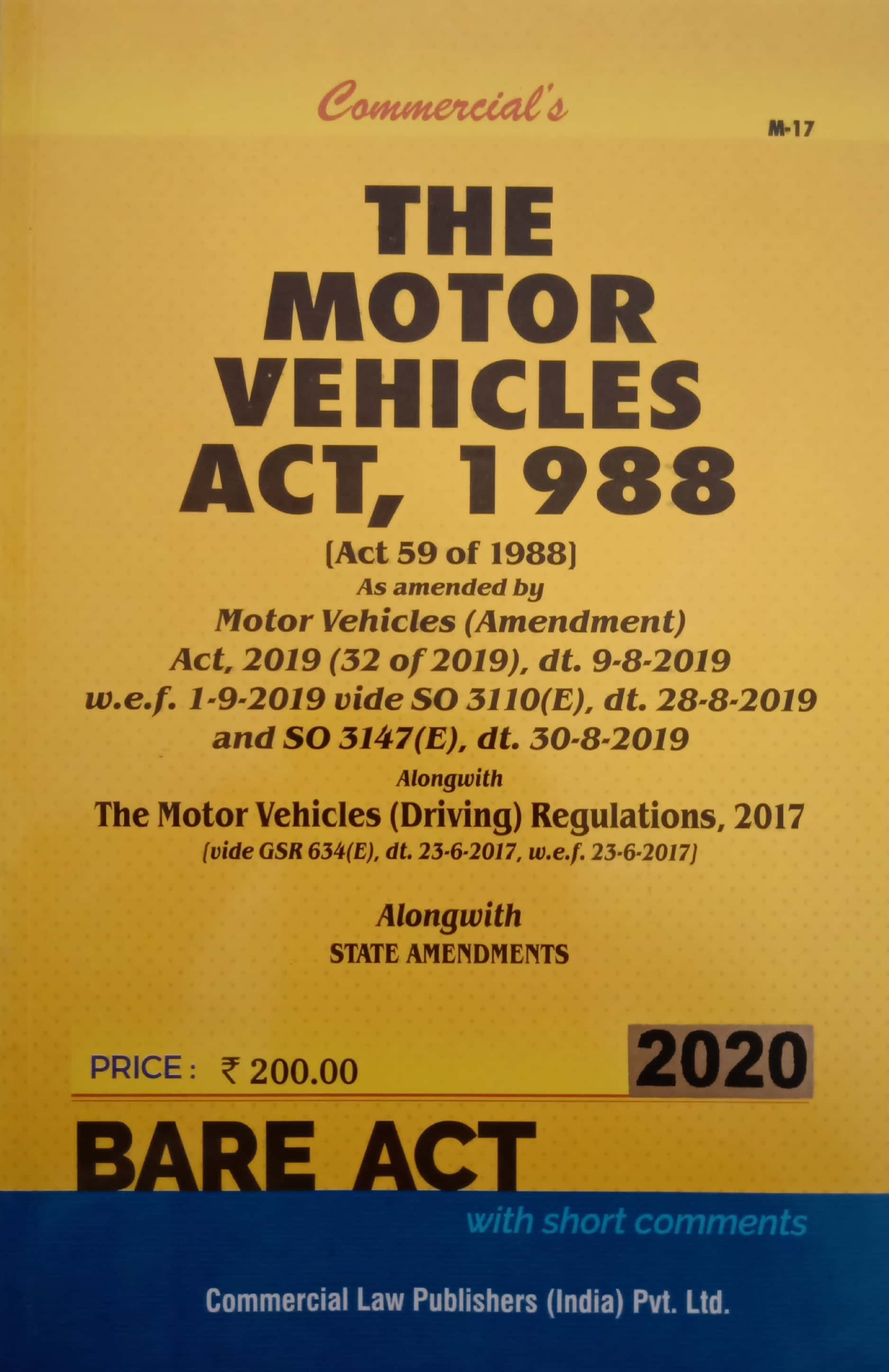 The Motor Vehicles Act, 1988